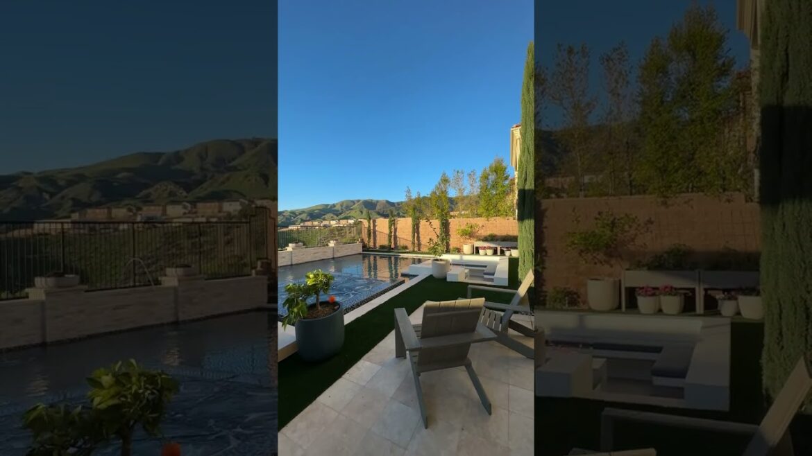 RATE this BACKYARD FROM 1-10!! #luxuryrealestate #backyarddesign #backyard #landscape #goals