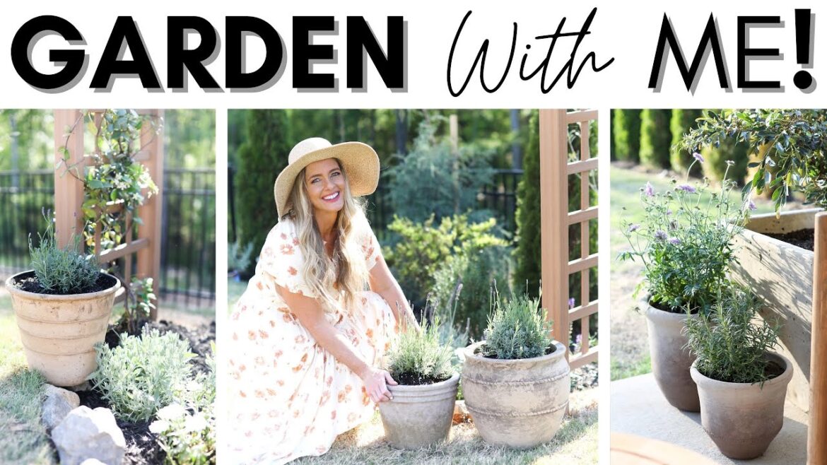 GARDEN WITH ME || GARDEN CARE ROUTINE || NEW PLANTER BEDS || PLANTING TOMATOES || PLANTING LAVENDER