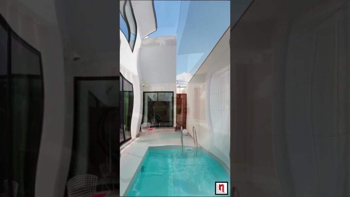 Backyard garden swimming pool | small swimming pool design | NithilamHomeDesigner | #shorts