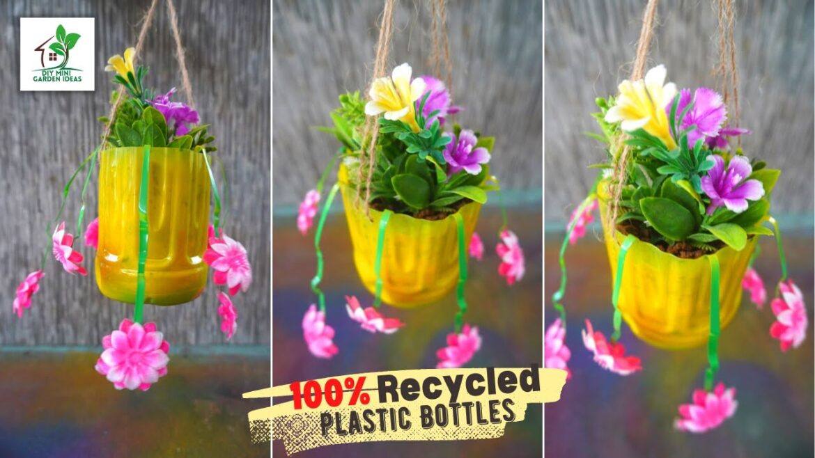 Recycle Plastic Bottles for Hanging Plants | Hanging Pots Made of Plastic Bottles [DIY Hanging Pots]