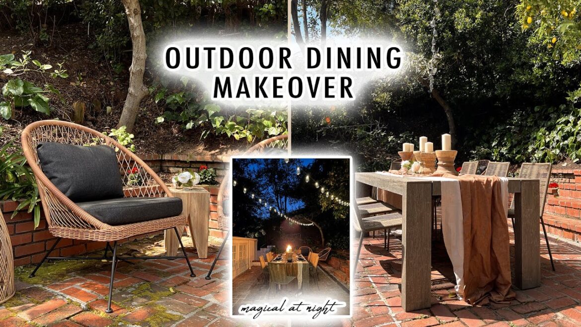OUTDOOR DINING MAKEOVER *Before & After Transformation* | XO, MaCenna