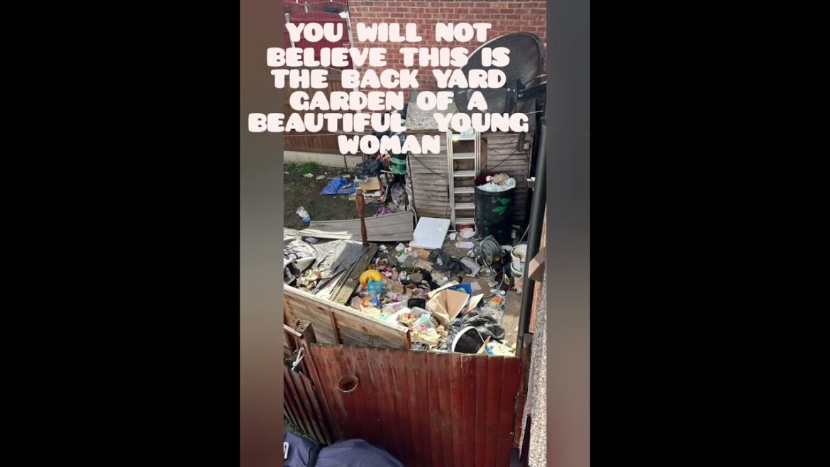 You will not believe this is the backyard garden of a beautiful  young woman #housekeeping
