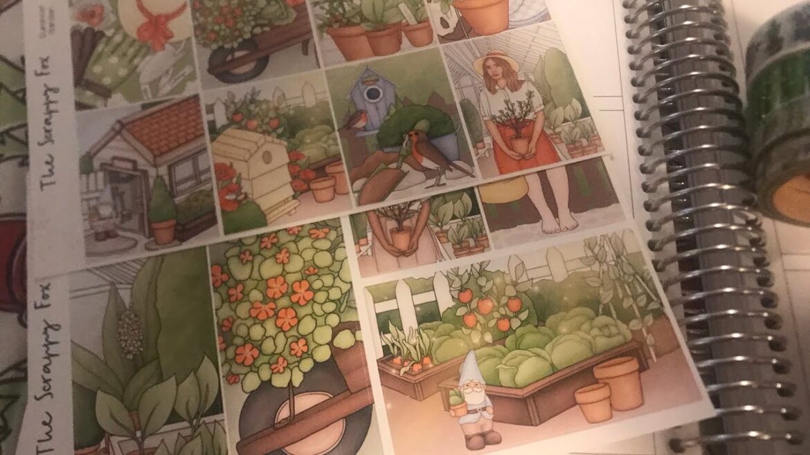 Plan With Me/Garden Themed/Erin Condren Vertical Layout