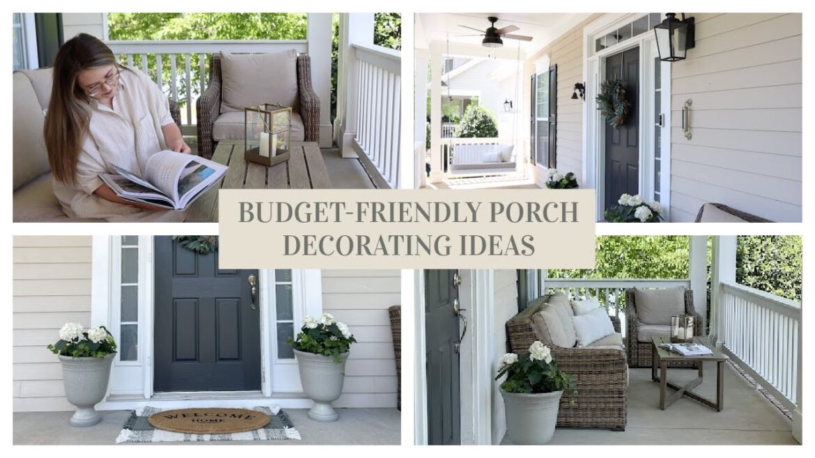 DECORATING INSPIRATION FOR SPRING | BUDGET FRIENDLY PORCH DECORATING IDEAS