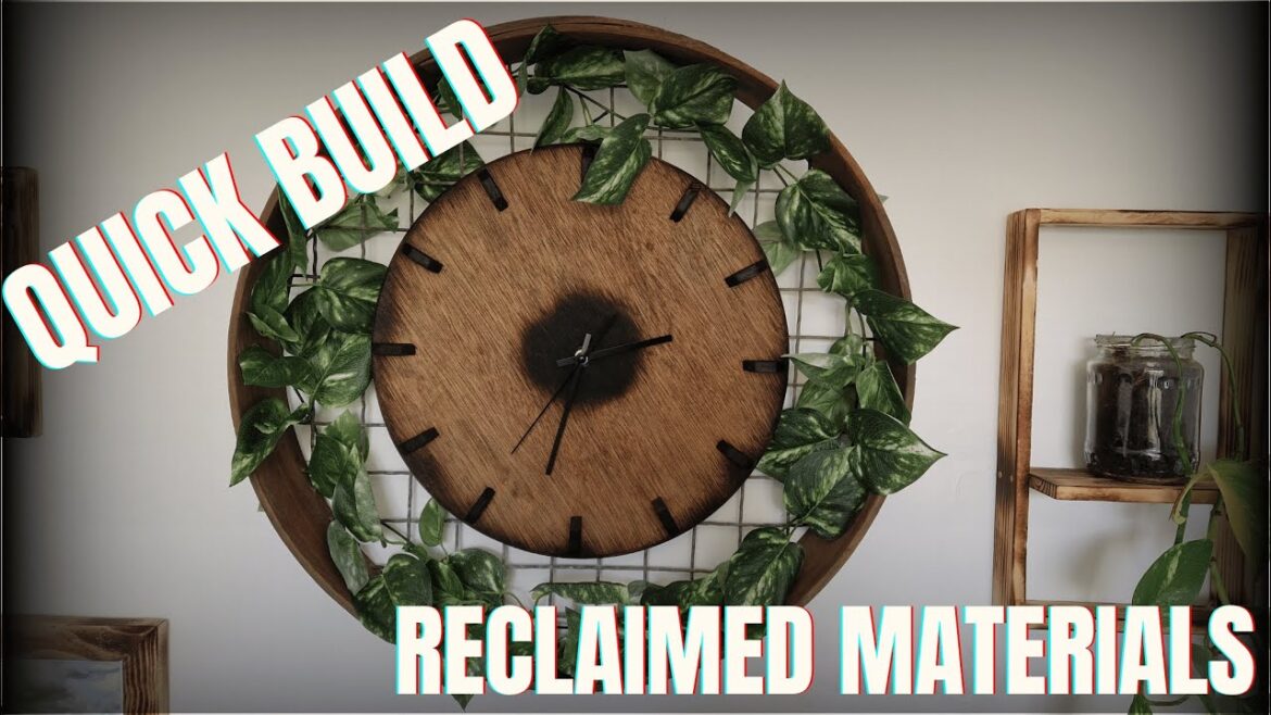 RUSTIC WALL CLOCK: simple and quick RUSTIC WALL CLOCK: simple and quick