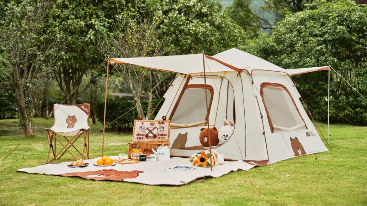 Zero Automatic Tent - Space Version 145 - LINE FRIENDS [ Mobi Garden ]