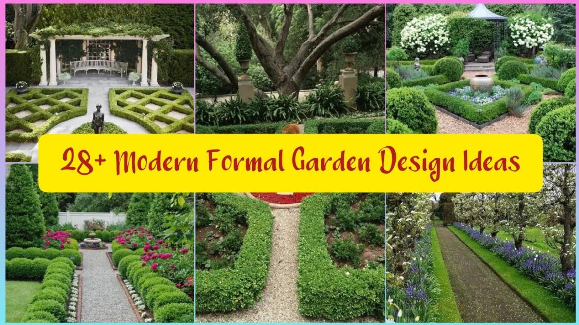 28+ Modern Formal Garden Design Ideas