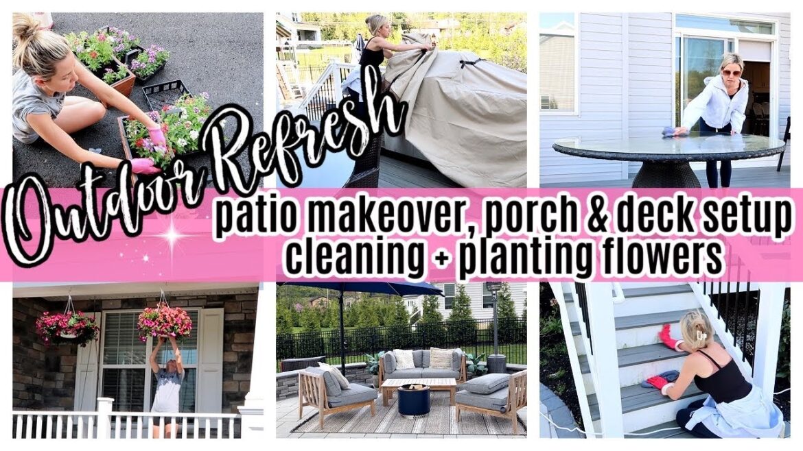 *NEW* PATIO MAKEOVER OUTDOOR REFRESH PATIO DECK FRONT PORCH CLEANING DECOR GARDENING TIFFANI BEASTON