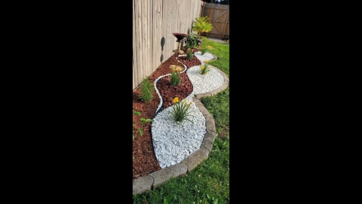 creating serene Oasis:White Pebble Garden design/low maintenance landscaping:Beauty of white pebble