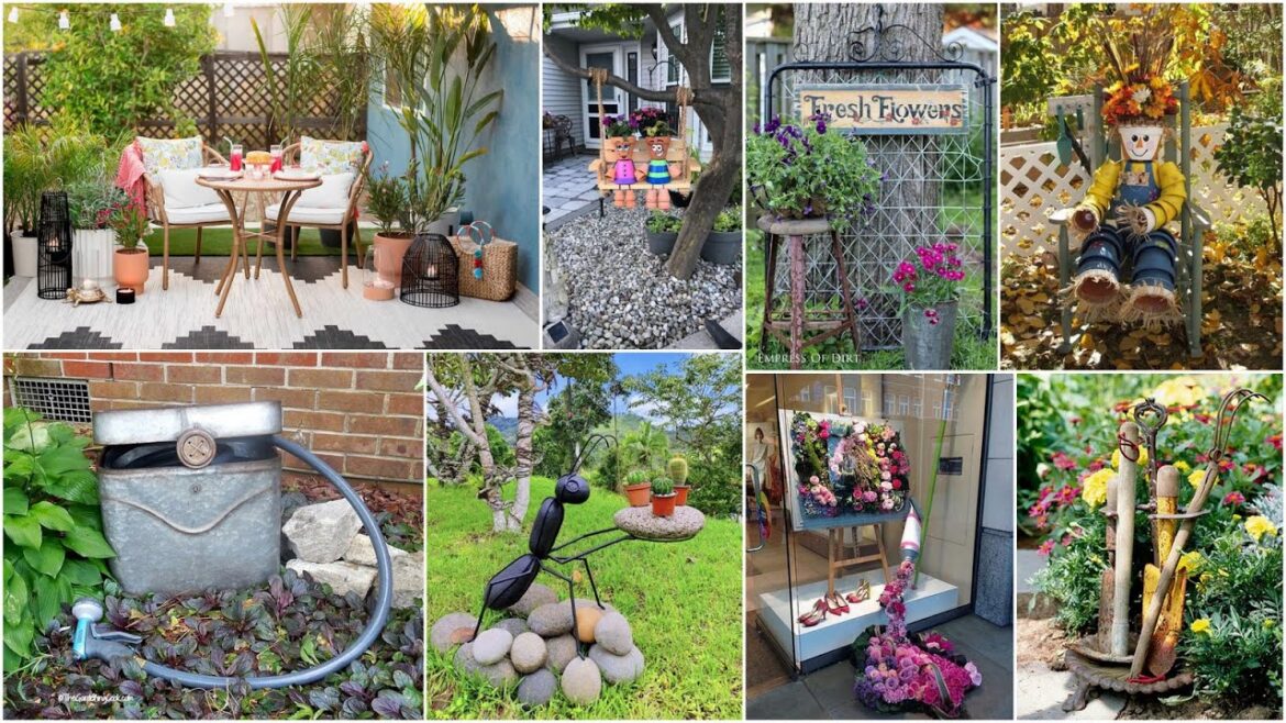 100+ Best Garden Decorating Ideas! Rustic Garden Ideas!
