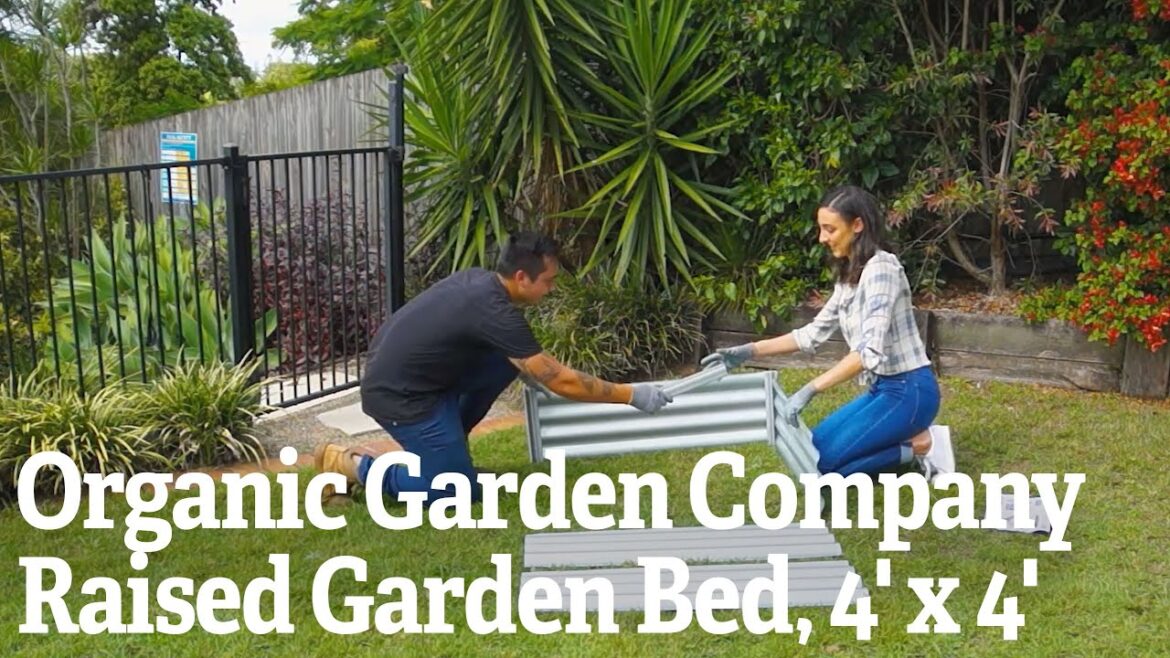 Organic Garden Company Raised Garden Bed, 4′ x 4′ Assembly Video Organic Garden Company Raised Garden Bed, 4' x 4' Assembly Video
