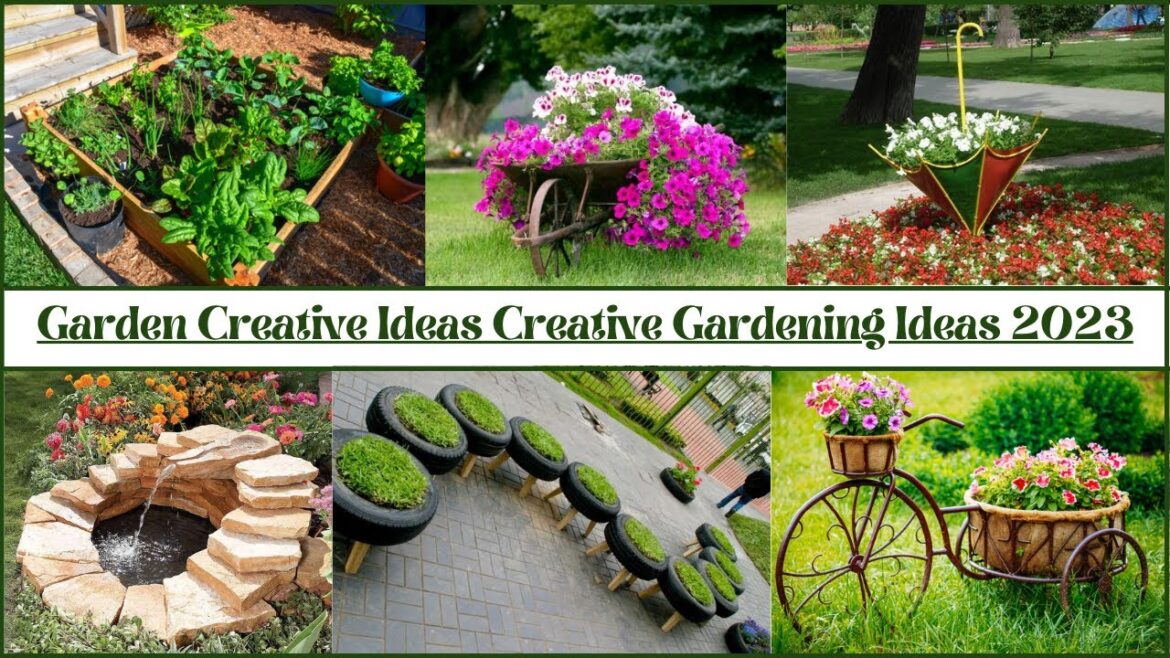 Garden Creative Ideas Creative Gardn Ideas 2023 | #fcollection #pebbletonecraftideas #tyrecraftideas