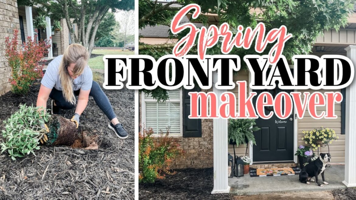 SPRING FRONT YARD MAKEOVER // SPRING LANDSCAPING IDEAS // SPRING FRONT YARD 2023 SPRING FRONT YARD MAKEOVER // SPRING LANDSCAPING IDEAS // SPRING FRONT YARD 2023