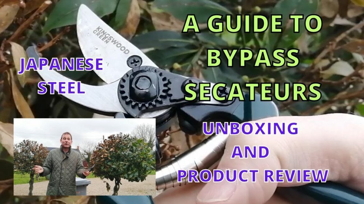 A guide to BYPASS SECATEURS. Unboxing, Product Review. Japanese Steel Secateurs. Kingswood Green.