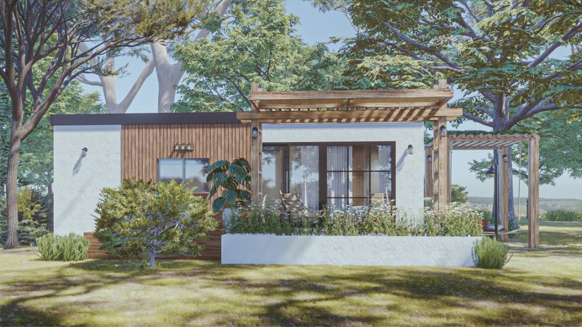 TINY HOUSE DESIGN | BEAUTIFUL SMALL HOUSE | 2 Bedroom House | 10 x 4 Meters