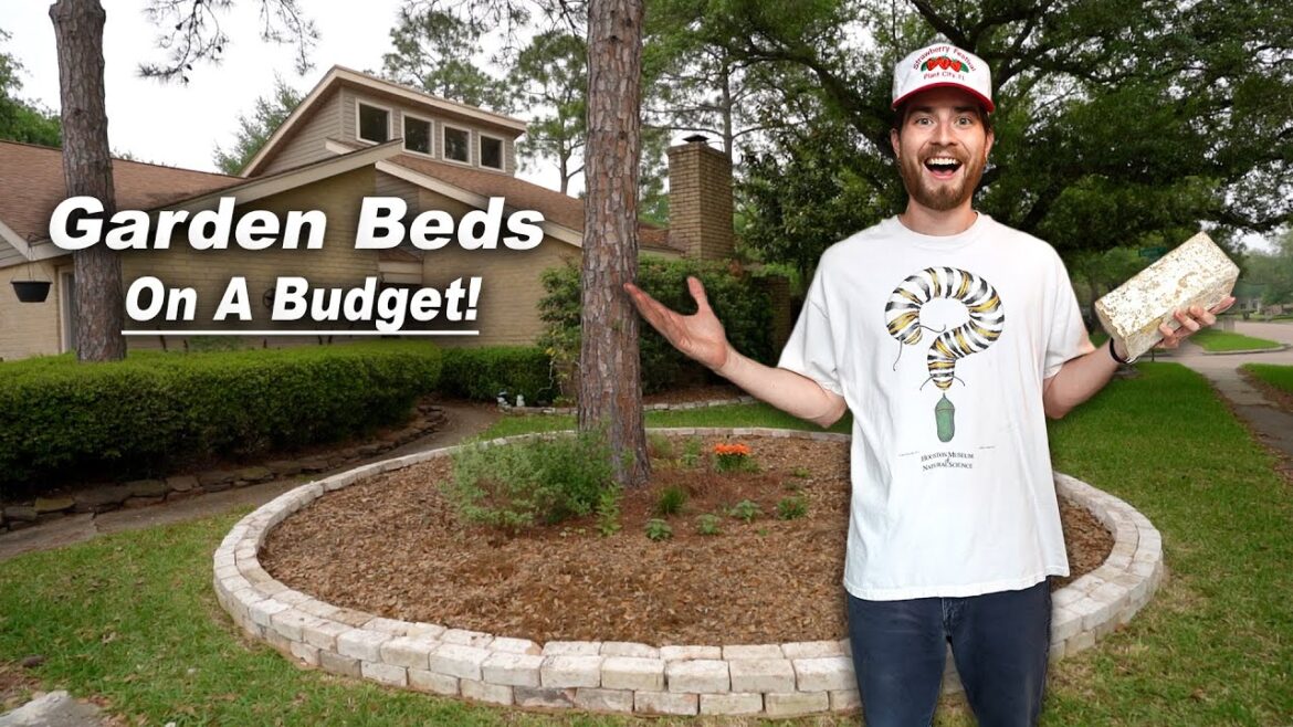 How To Create Amazing Garden Beds On A Budget! Front Yard DIY Makeover!
