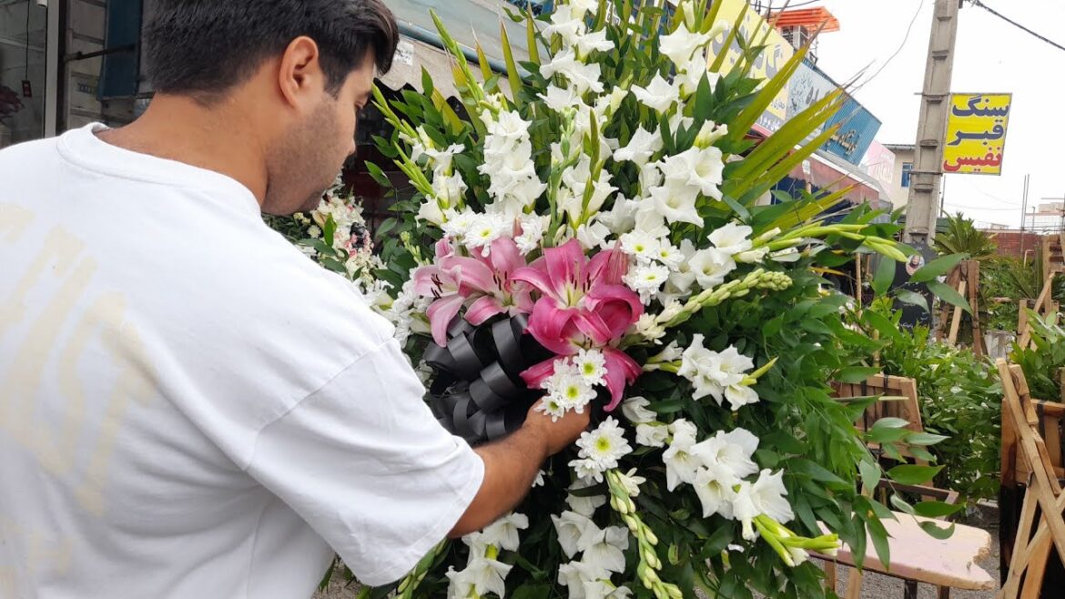 How to make large scale flowers and flower baskets with fresh flowers? How to make large scale flowers and flower baskets with fresh flowers?