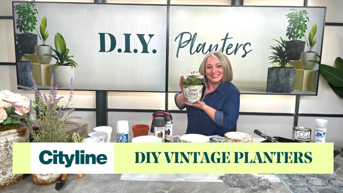 How to DIY Parisian vintage planters