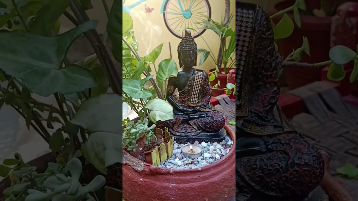 Meditating Budha Miniature Garden  # Miniature Garden Ideas # Shorts # Viral Video # Trending