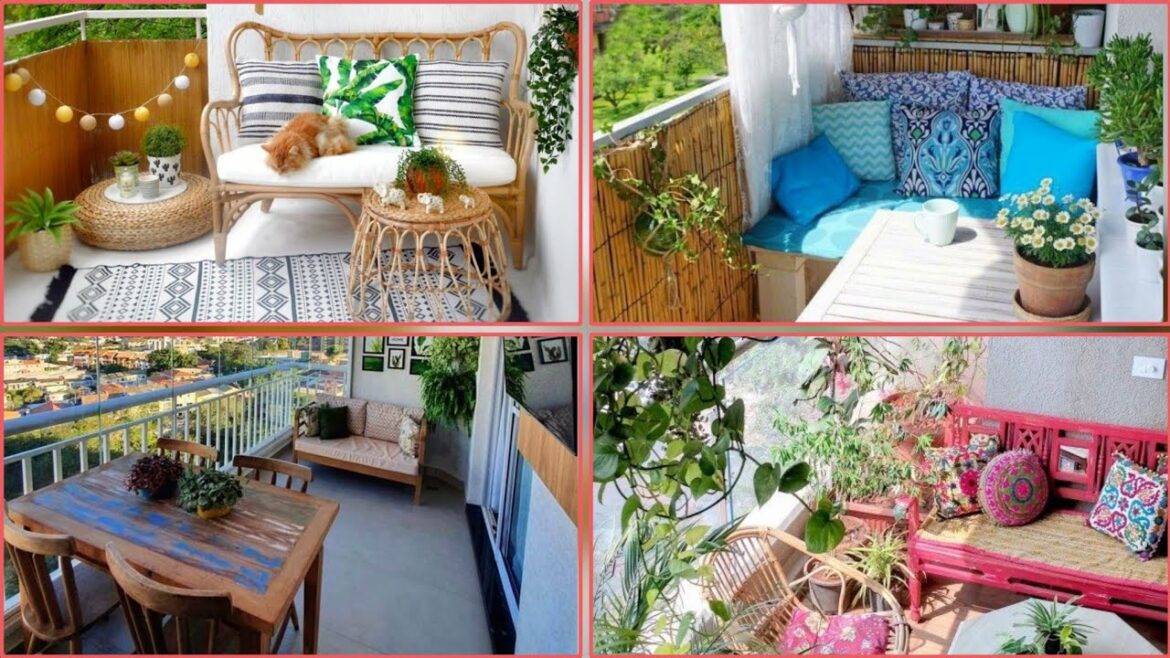 Balcony Decorating Ideas 2023 , Small Balcony Seating Ideas Balcony Patio Garden #rooftopgarden