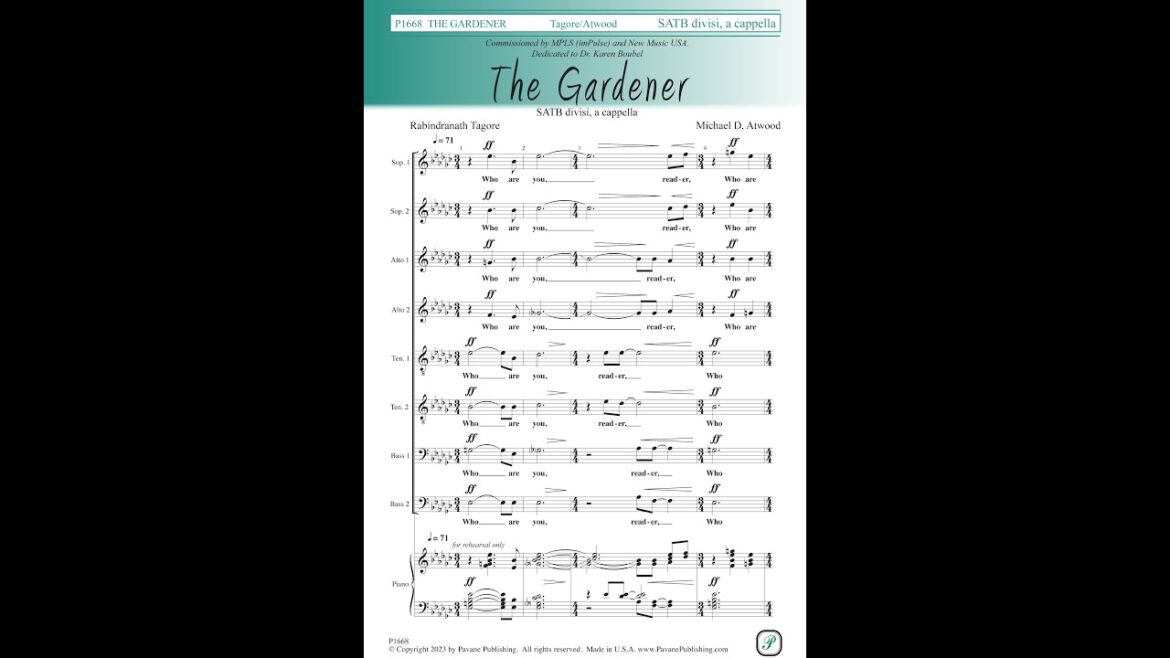 The Gardener (SATB Choir) - Music by Michael D. Atwood