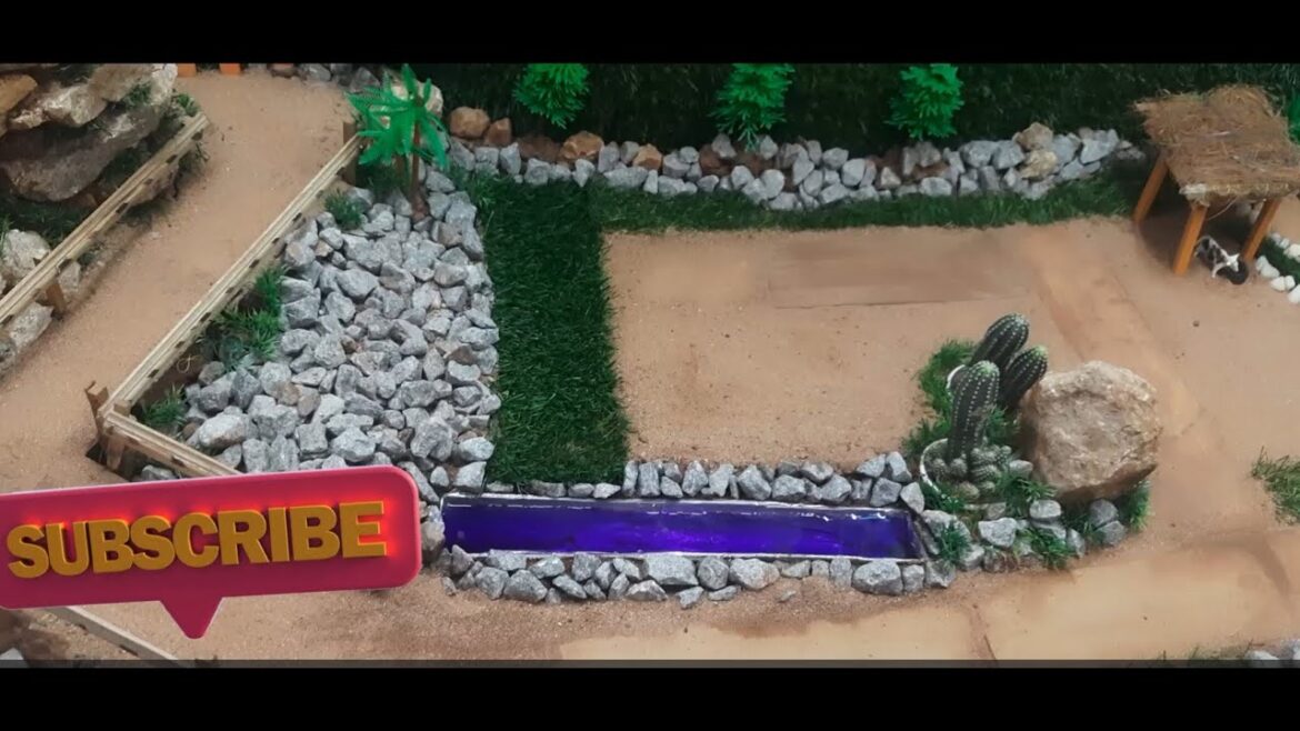 Mini canal construction | diy canal construction | cactus garden ideas