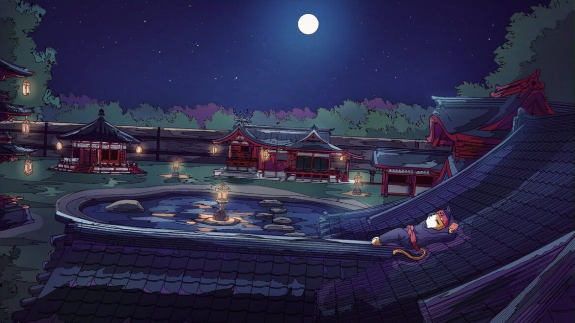 Japanese Garden at Night - Lofi Mix