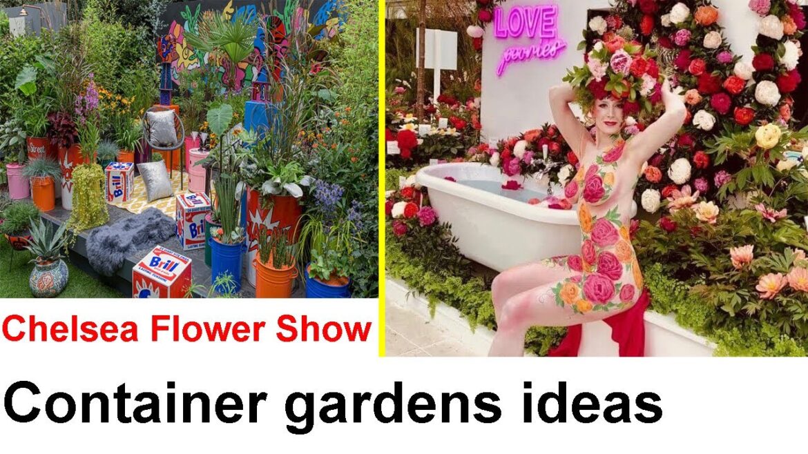 Chelsea flower show container gardens ideas