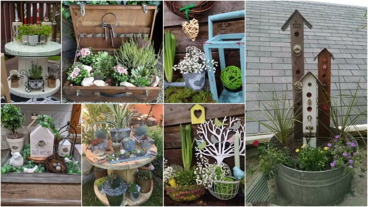 120+ Latest Rustic Garden Ideas! Vintage Garden Decorating Ideas