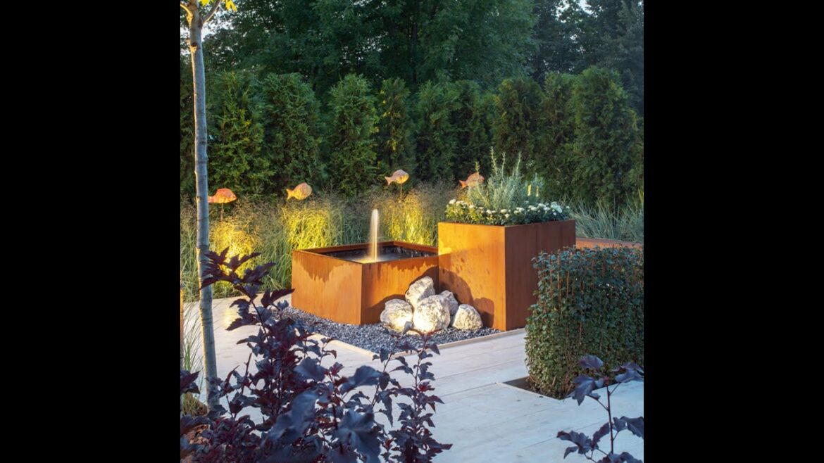 Vintage Style Modern Water Feature for Garden Design#waterfeature #waterfountain