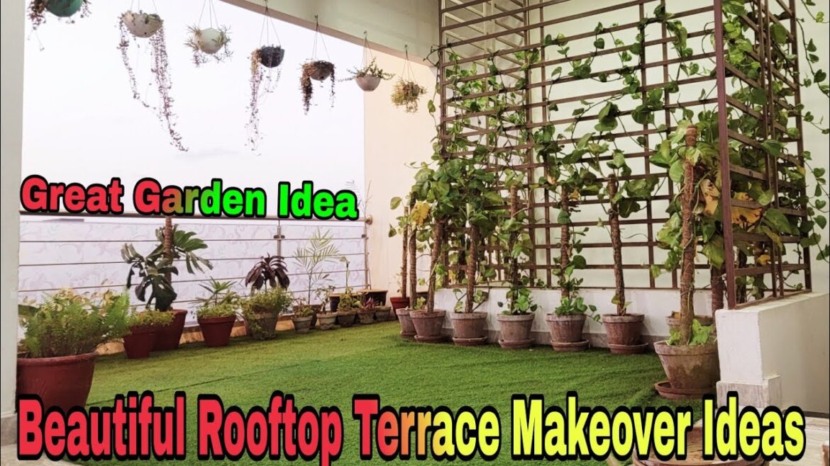 Beautiful Rooftop Terrace Garden Decoration Ideas | Terrace Makeover | Diy Ideas | Small garden