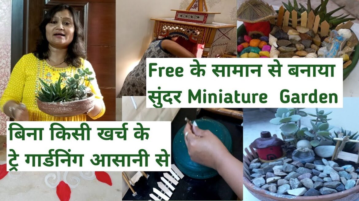 Zero Budget Miniature Garden|जीरो खर्चे में 2 सुंदर ट्रे गार्डन|Miniature Garden DIY Ideas|