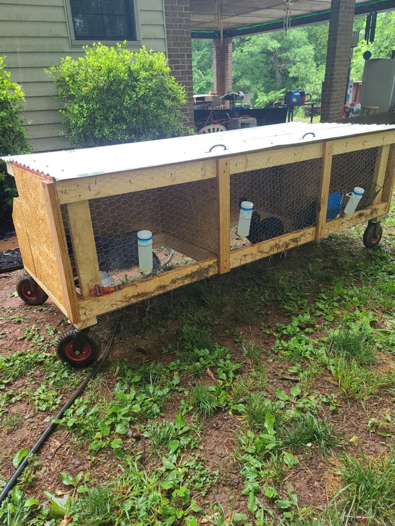 Just need some paint an my rabbit tractor will be completed. Any ideas or suggestions?