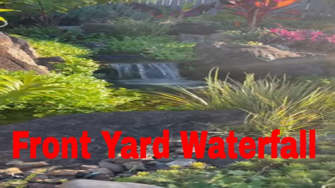 Front yard Waterfall