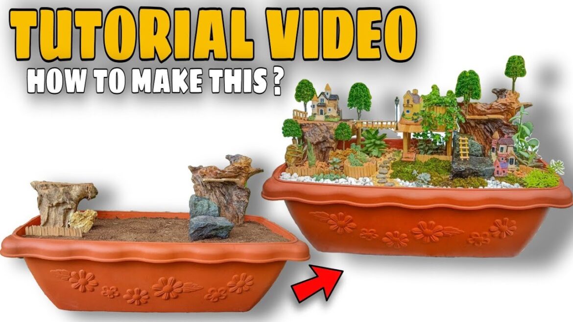DISH GARDEN DESIGN IDEAS : House Village in a Rectangular Pot ποΈπΏπ΅( Tutorial Video ) DISH GARDEN DESIGN IDEAS : House Village in a Rectangular Pot ποΈπΏπ΅( Tutorial Video )