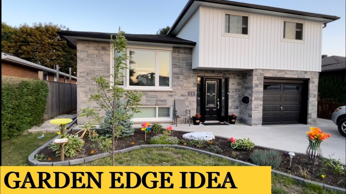 Garden Edge Design | DIY Landscaping Idea | Home Garden Design | Front yard Landscape Idea for House