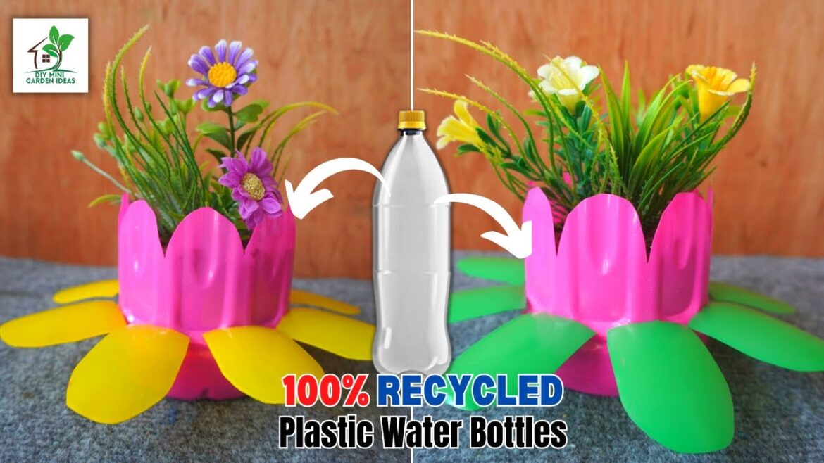 Make Plastic Bottles into Beautiful Flower Pots | Plastic Water Bottles into Beautiful Flower Pots Make Plastic Bottles into Beautiful Flower Pots | Plastic Water Bottles into Beautiful Flower Pots