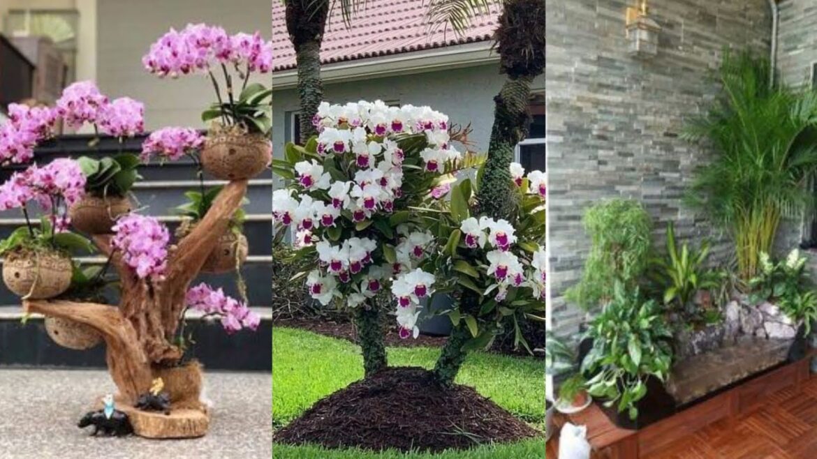 most beautiful ideas from wooden logs / wood logs for garden decorations