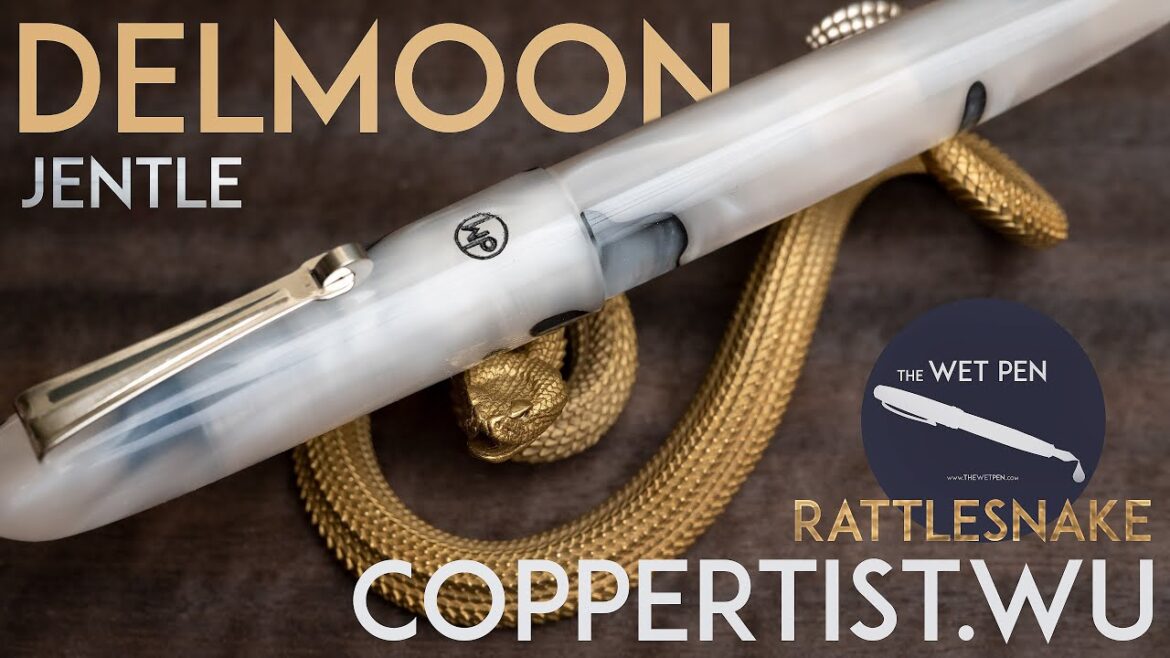 Delmoon Jentle Fountain Pen & Coppertist.wu Rattlesnake Pen Holder
