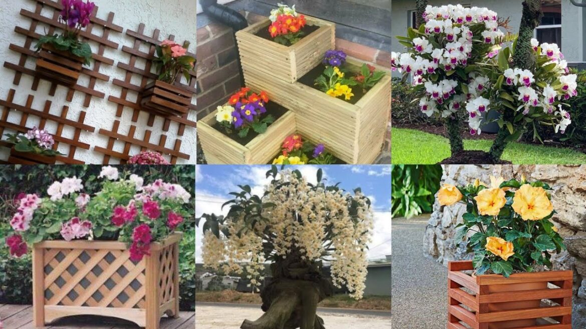 beautiful garden decor ideas made of wood and old things ! 50 examples for inspiration !
