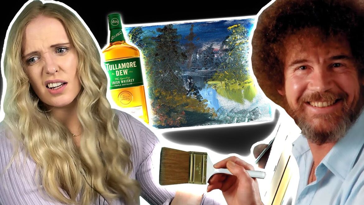 Drunk Irish People Try Following A Bob Ross Tutorial 2