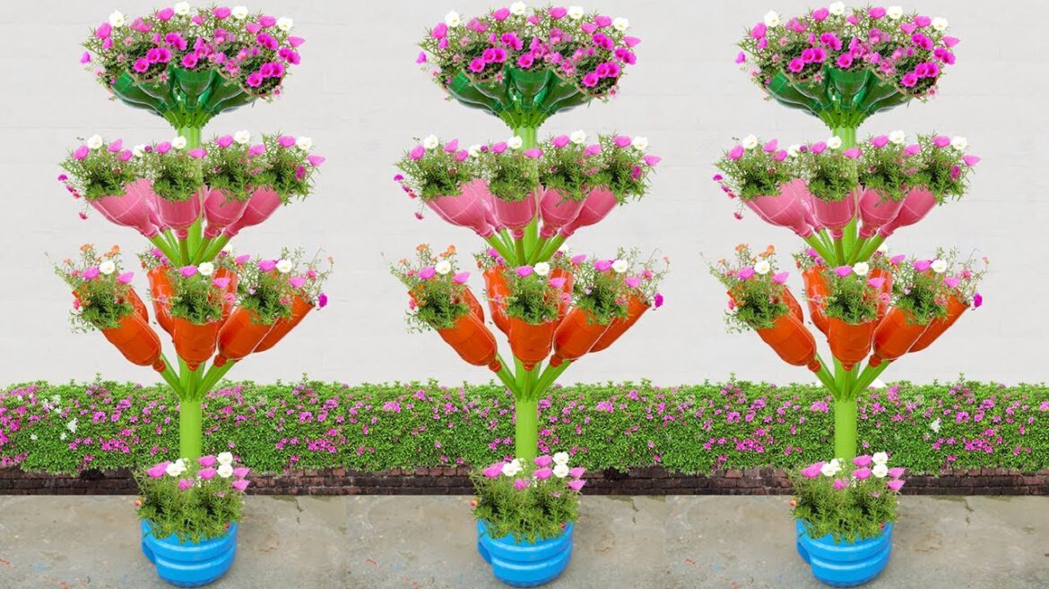 Incredible Tower Garden Ideas with PVC Pipes and Plastic Bottles For Front Yard Incredible Tower Garden Ideas with PVC Pipes and Plastic Bottles For Front Yard