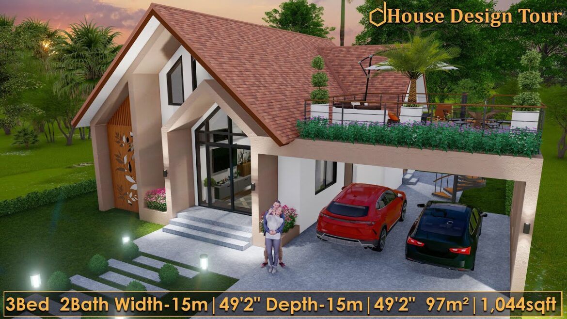 Small House Design | 3-Bedrooms | High Ceilings | Rooftop Garden Small House Design | 3-Bedrooms | High Ceilings | Rooftop Garden