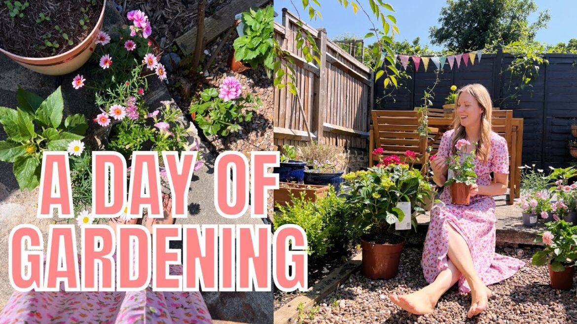 #ad GARDENING DAY AND LETPOT SELF WATERING PLANTER REVIEW