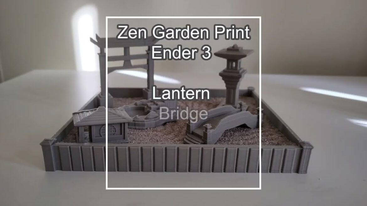 3D Printing, Zen Garden Set, Ender 3, Timelapse 3D Printing, Zen Garden Set, Ender 3, Timelapse