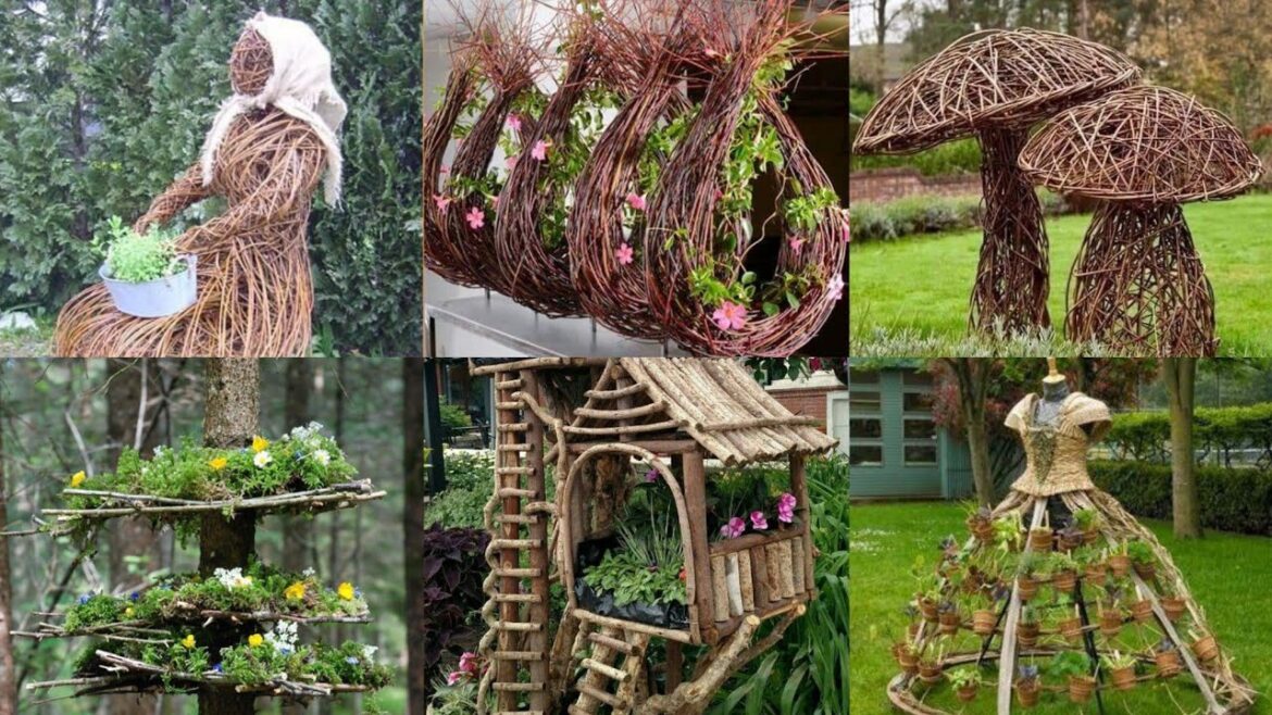 50 garden decor ideas : crafts, figurines from old things, cement wood ! 50 garden decor ideas : crafts, figurines from old things, cement wood !