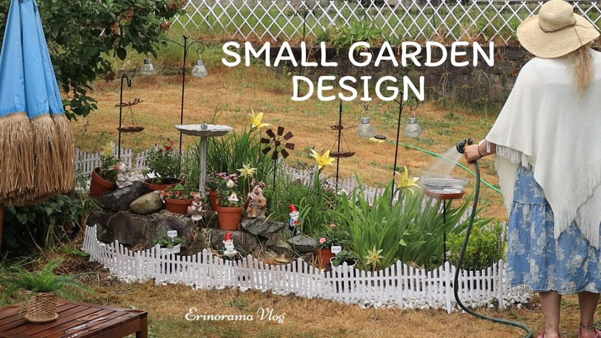 Small Garden Design🌿Step-by-step Gardening🪴 & Cooking Delights 🍗