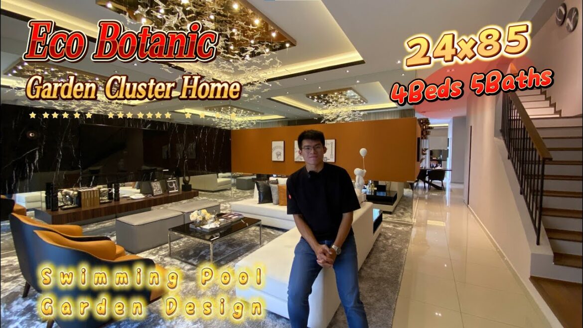 Garden Cluster Home | Eco Botanic | Swimming Pool Garden Design | 22×85 4Beds 5Baths Garden Cluster Home | Eco Botanic | Swimming Pool Garden Design | 22x85 4Beds 5Baths