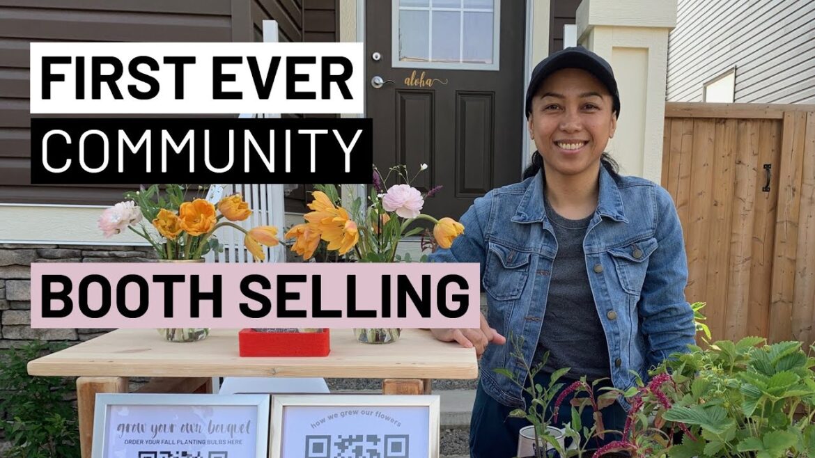 First Ever Community Booth Selling In Front of the House