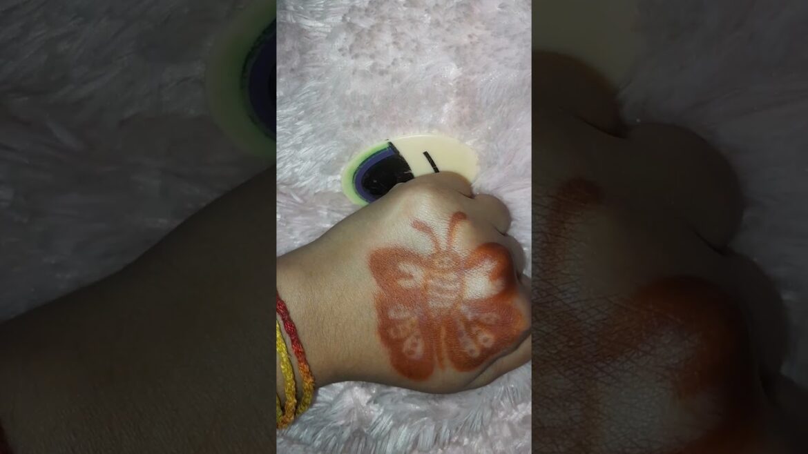 butterfly  tattoo# shorts # short#diy #music #viral#trending#henna #youtubeshorts 🥰